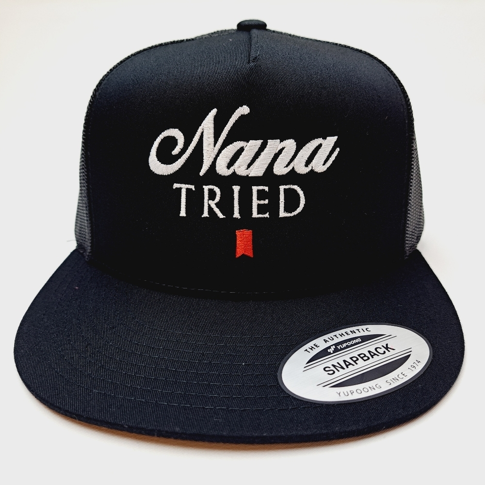Nana Tried Trucker Mesh Snapback Black